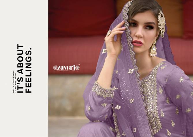 Zaveri Cairo Heavy Silk Wholesale Readymade Wedding Salwar Suits